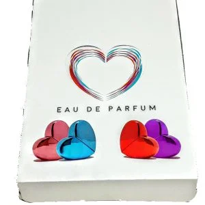 Alternative view of Expositor frascos corazón con perfume